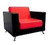 Кресло Cube красно-черное рис 2
