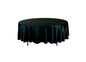 Скатерть круглая 3м черная «Жаккард»
