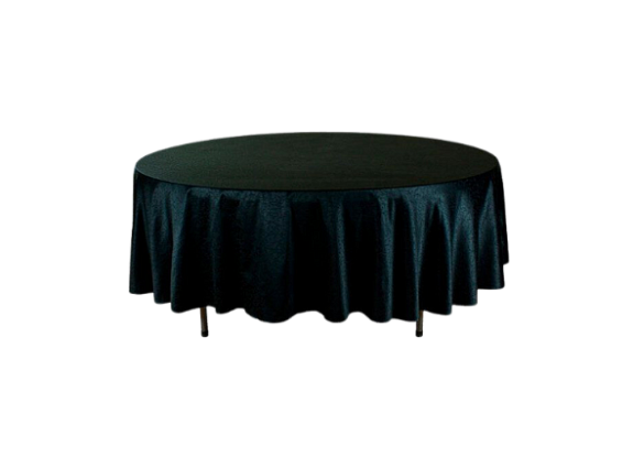 Скатерть круглая 3м черная «Жаккард»