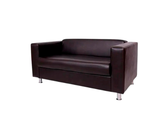 Диван Премьер двухместный черный