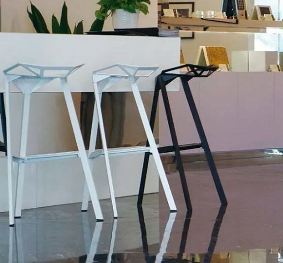 Стул барный One White рис 2