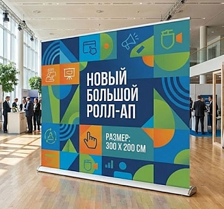 Ролл Ап каплевидный