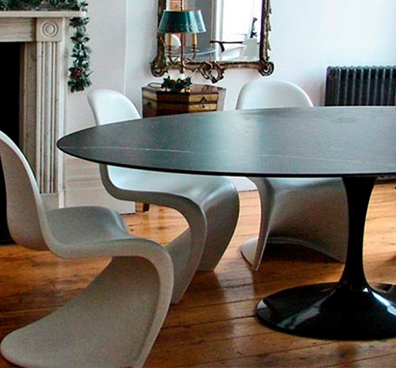 Стол Tulip Oval Black рис 1