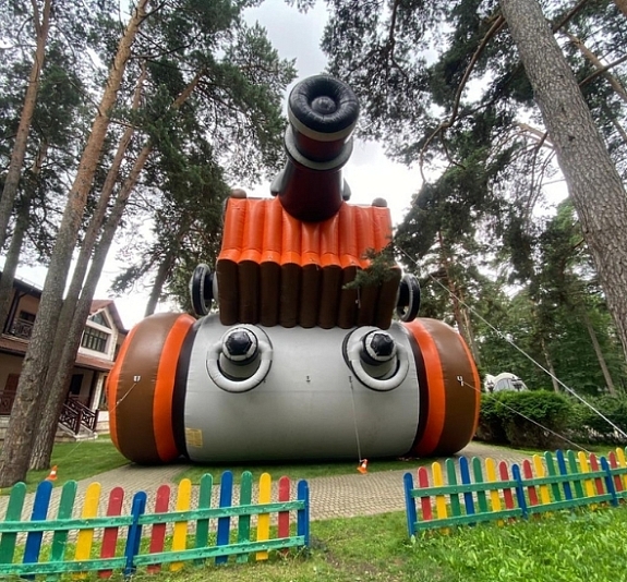 картинка Надувная горка «Пушка» от компании Рент-Бери