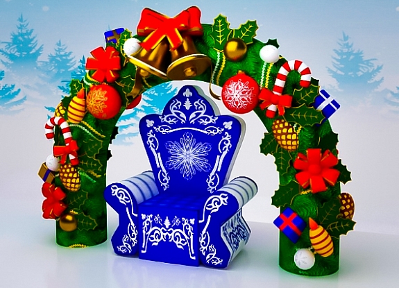 картинка Фотозона "Новогодняя арка" от компании Рент-Бери