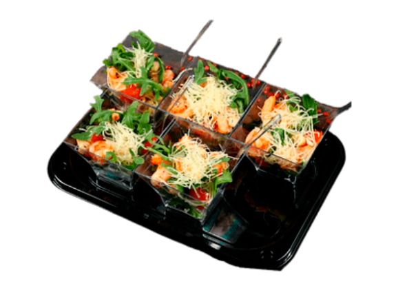 Салат с креветками