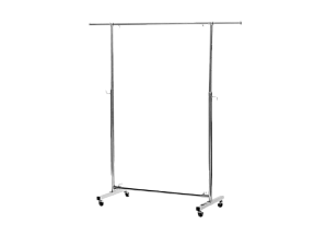 Вешало на колесах хромированное Pollax