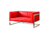 Диван Andrian Silver Red