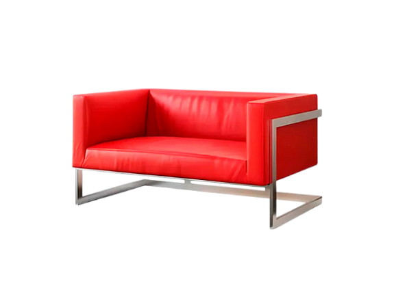 Диван Andrian Silver Red
