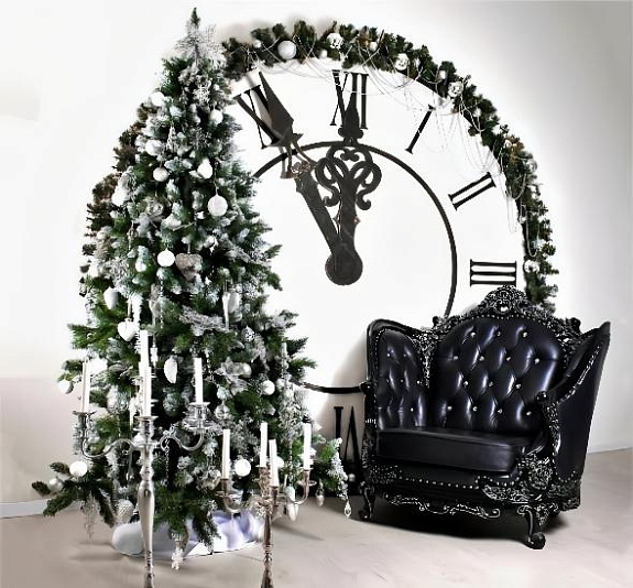 картинка Фотозона новогодняя с часами от компании Рент-Бери
