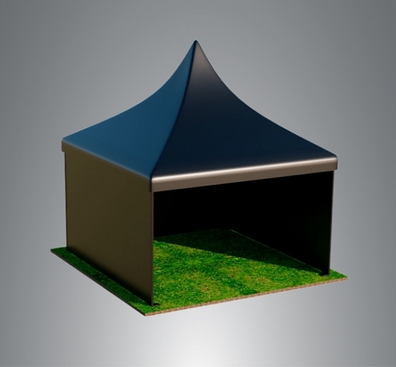 Пагода черная 5х5 рис 2