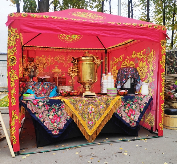 Палатка Хохлома рис 1