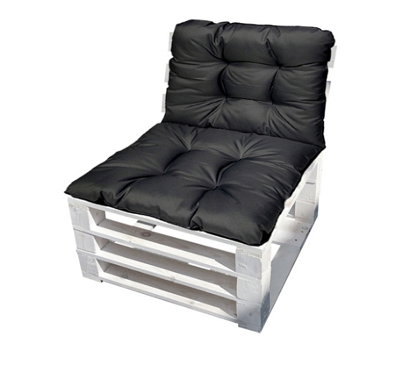 Белое кресло из поддонов рис 2