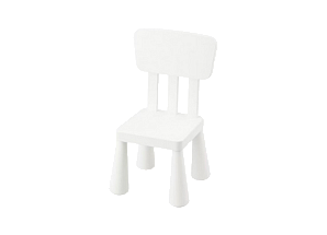 Детский стульчик Mammut белый
