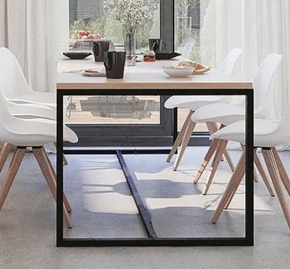 Стол деревянный LOFT Серый рис 3