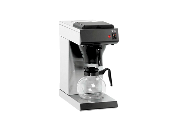 Капельная кофеварка 1,6 кВт серебристая