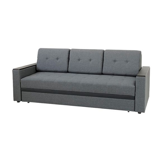 Диван-кровать серый тканевый рис 3