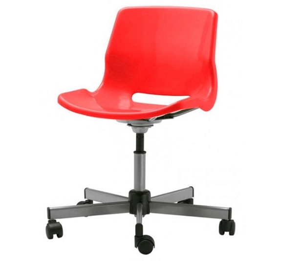 Стул пластиковый Snille красный рис 1