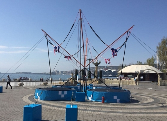 картинка Батут Кенгуру "Паук 4-х местный" от компании Рент-Бери