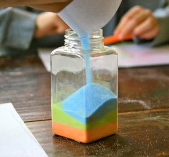 Мастер-класс "Рисование песком в бутылке" рис 4