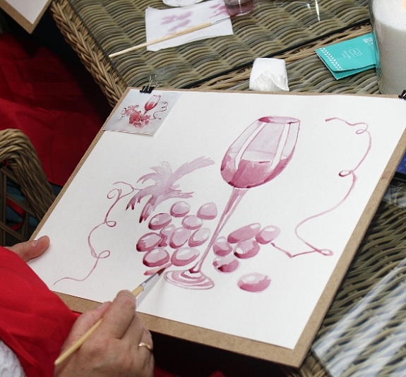 Мастер-класс «Рисование вином» рис 2