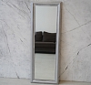 Напольное зеркало в серебристой раме рис 4