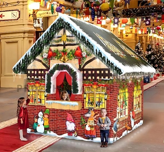 картинка Фотозона "Новогодний домик" от компании Рент-Бери