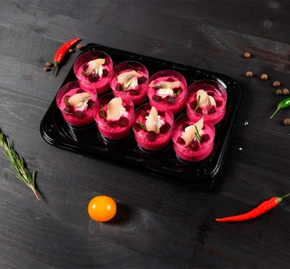 Мусс из свеклы с копченной форелью рис 4