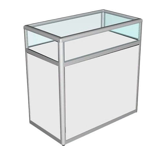 Витрина-прилавок белая рис 1