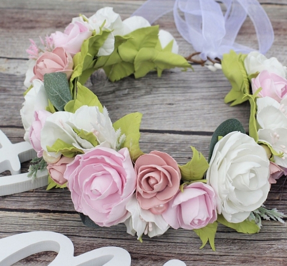 Мастер-класс «Ободки с цветами» рис 1