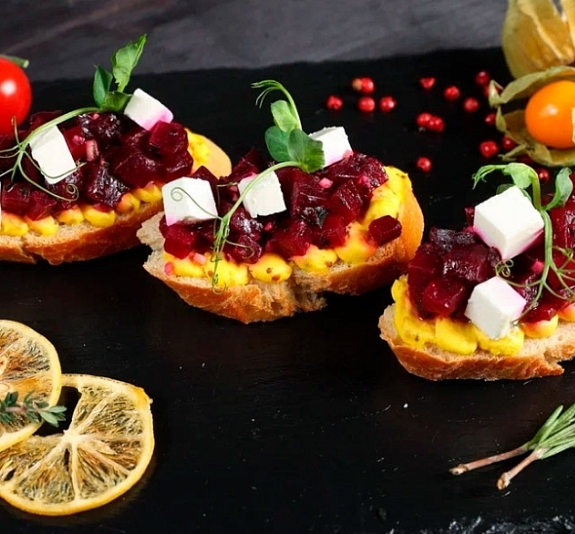 Брускетта Свекольная рис 1