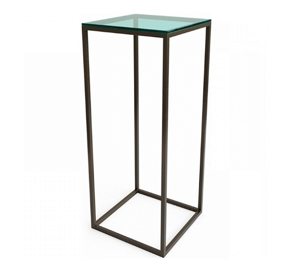 Коктейльный Стол High Cube Glass чёрный рис 2