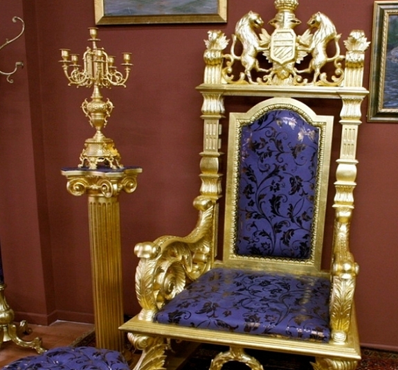 Трон "Царский" парча рис 1