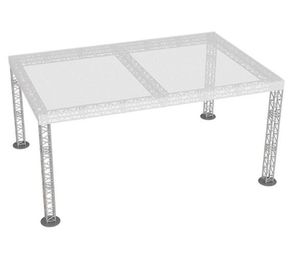 Шатёр Односкатный из ферм 8х6 Металлик рис 1