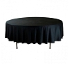 Скатерть круглая 3м чёрная «Сатен Испания» рис 1