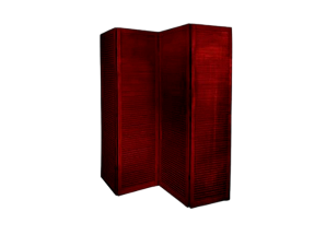Складная ширма бордовая