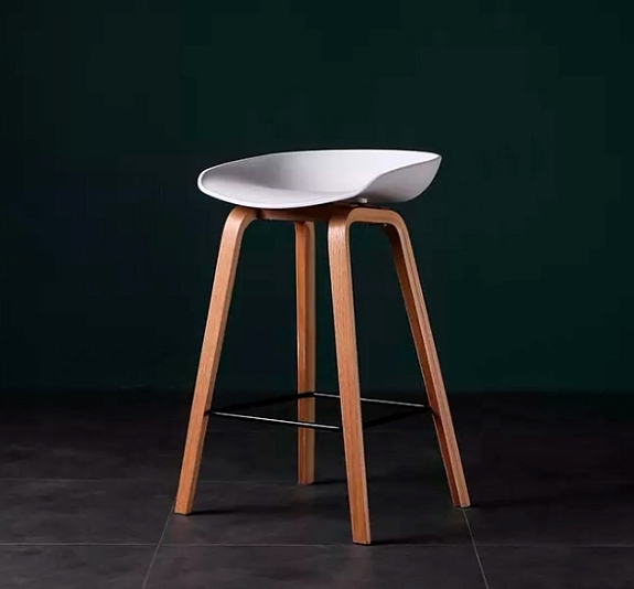 Стул барный Wood White рис 2