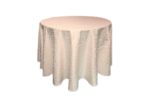 Круглая скатерть цвета шампань диаметром 2,6 м