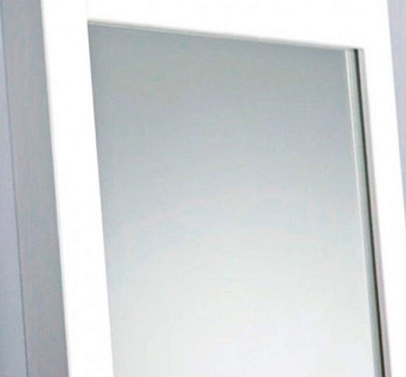 Зеркало из дерева белое Гарден рис 3