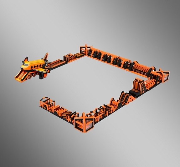 картинка Полоса препятствий "Георгиевская лента" от компании Рент-Бери