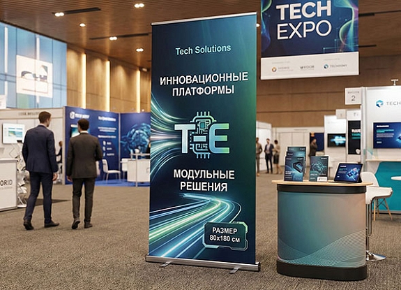 L стенд Люкс с печатью полипропилен