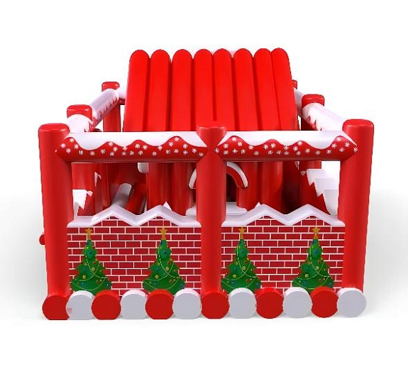 картинка Батут "Домик Санты" от компании Рент-Бери