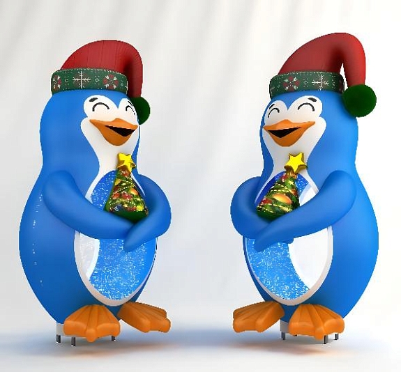 Пингвин надувной рис 6