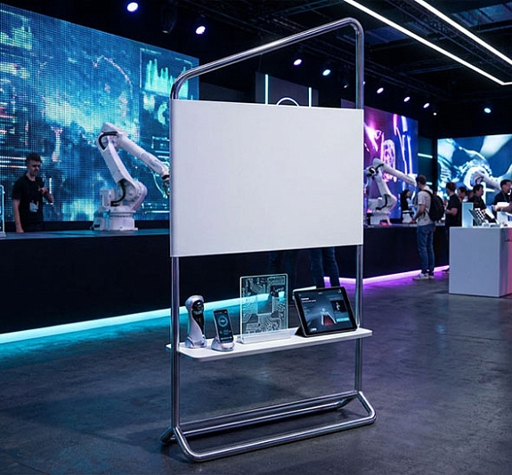 Промо стойки City с полкой и баннером рис 1