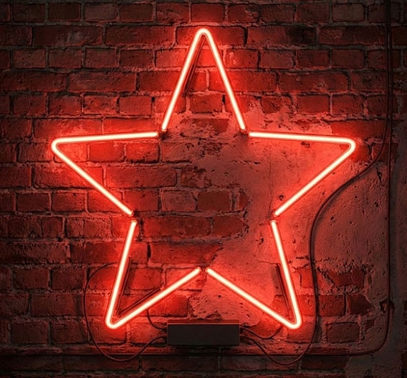 Аренда неоновой вывески «Красная звезда» рис 1