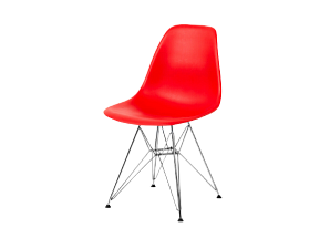 Стул Eames металл красный