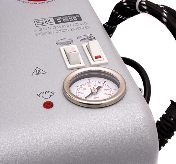 Парогенератор с утюгом Silter Super mini 2000M-1литр (с манометром) рис 2