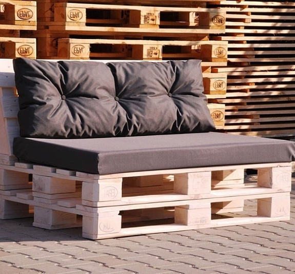 Диван из паллет двухместный рис 3