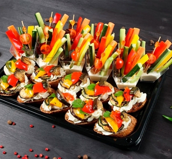 Брускетта с печеным перцем и фетой рис 2