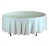 Скатерть круглая 3м белая рис 1
